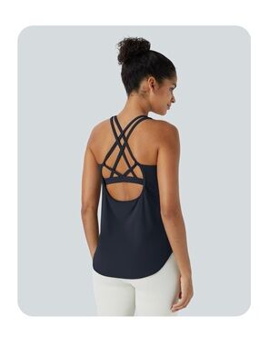 Halara UltraSculpt Tank Top - Navy NWT